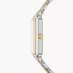 Fossil Raquel ES5399 Sun & Moon Mother of Pearl Two-Tone Stainless Steel Women's Watch