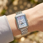 Fossil Raquel ES5400 Sun & Moon Mother of Pearl Silver-Tone Stainless Steel Women's Watch
