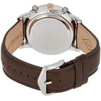 Fossil Neutra FS5408 Men’s Analog Watch – 44mm Grey Dial with Brown Leather Strap