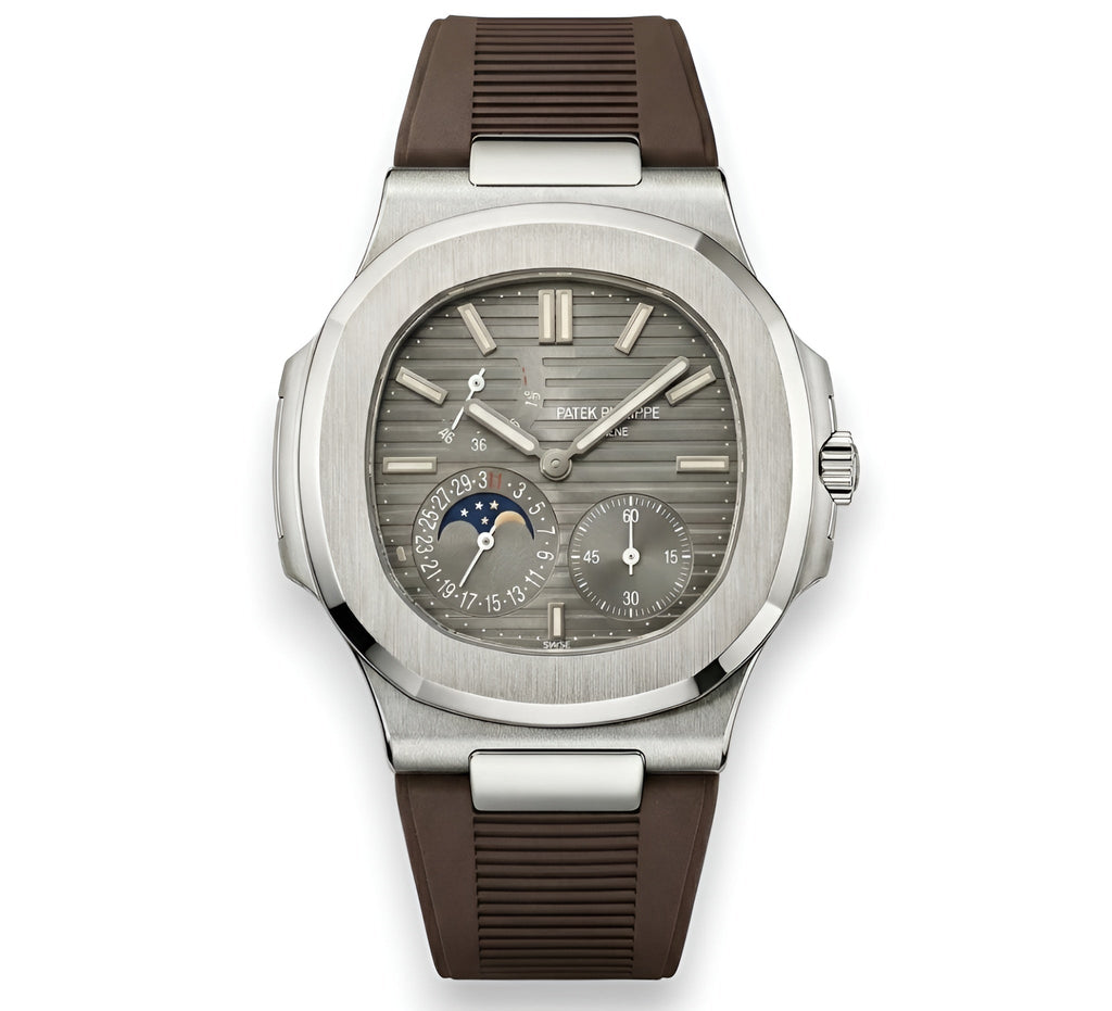 Patek Philippe Grand Complication watch – brown dial x brown rubber strap – Japanese automatic movement