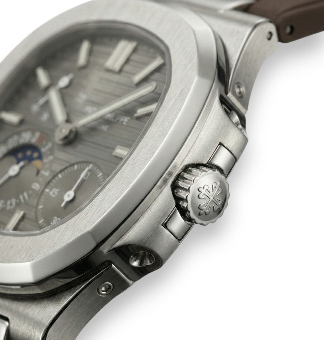 Patek Philippe Grand Complication watch – brown dial x brown rubber strap – Japanese automatic movement