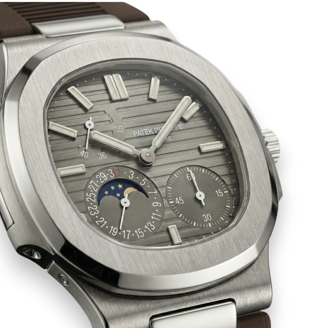Patek Philippe Grand Complication watch – brown dial x brown rubber strap – Japanese automatic movement
