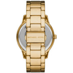 Michael Kors Tibby MK6879 Gold-Tone Watch with Crystal Bezel and MK Logo Dial