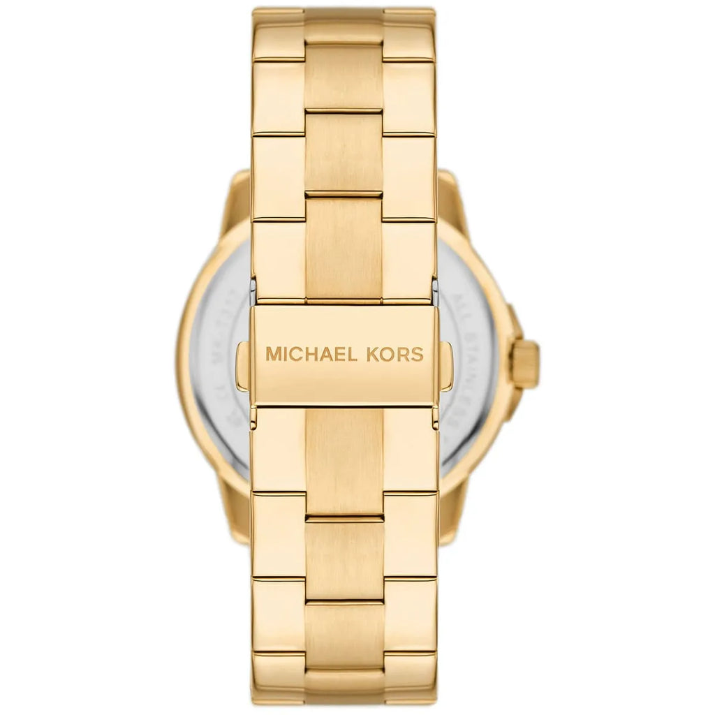 Michael Kors Brynn MK7317 Gold-Tone Watch with Oversized MK Logo Dial