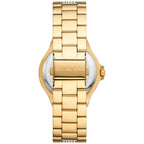 Michael Kors Lennox MK7361 Gold-Tone Watch with Pavé Crystal Bracelet