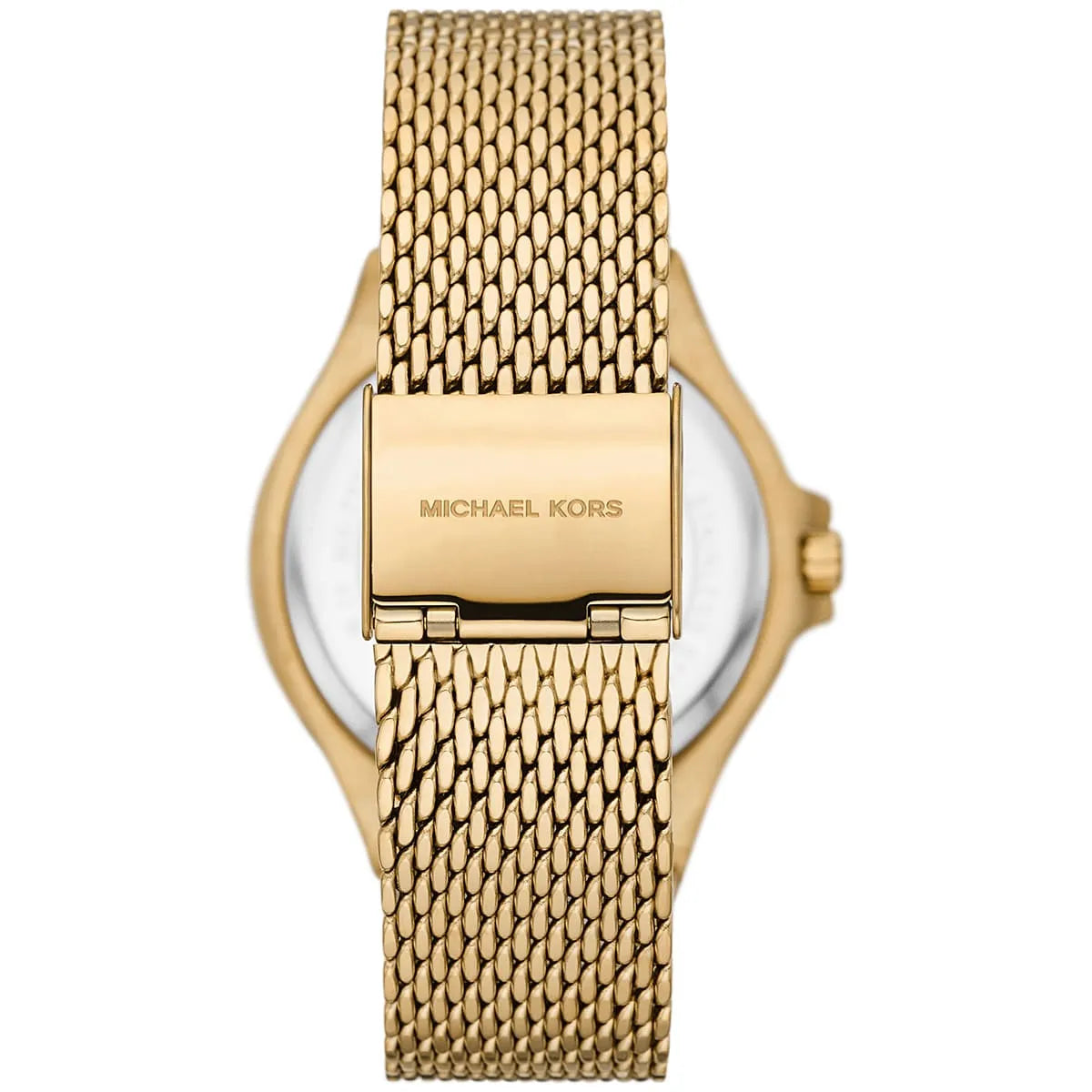 Michael Kors Lennox MK7335 Gold-Tone Watch with Mesh Bracelet and Crystal Bezel