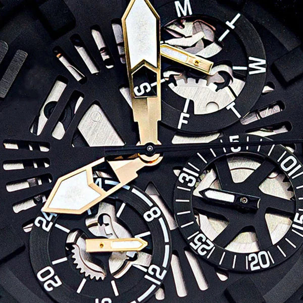 Guess GW0368G3 Men's All-Black Mesh Bracelet Watch