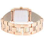 Guess Chelsea W0826L3 Rose Gold Mesh Bracelet Square Crystal Watch