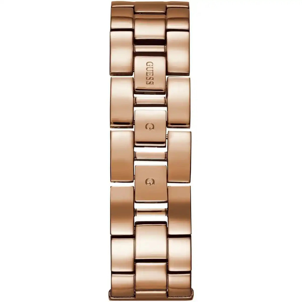Guess Chelsea W0826L3 Rose Gold Mesh Bracelet Square Crystal Watch
