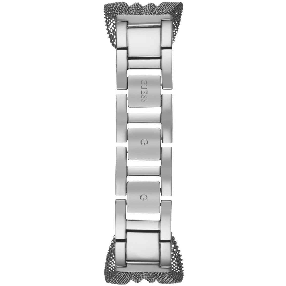 ساعة كريستال سوار شبكي فضية اللون W1083L1 شيفون من Guess