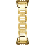 Guess Chiffon W1083L2 Gold Tone Mesh Bracelet Crystal Watch