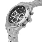 Guess Continental GW0260G1 Silver Tone Black Dial Watch