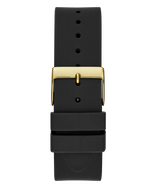 Guess Cubed GW0665L1 Gold Tone Case Black Rubber Watch