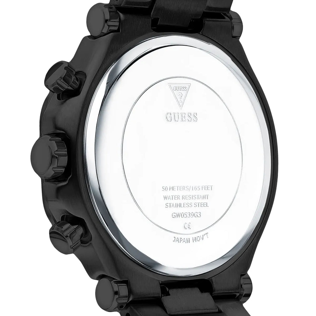 Guess Edge GW0539G3 Full Black Stainless Steel Geometric Case Watch