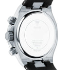Guess Empire GW0583G1 Silver Tone Case Black Dial Rubber Watch