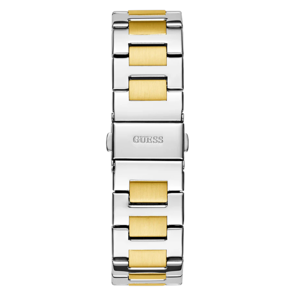 Guess Equality GW0769L4 2-Tone Silver Gold Green Dial Multi-function Watch