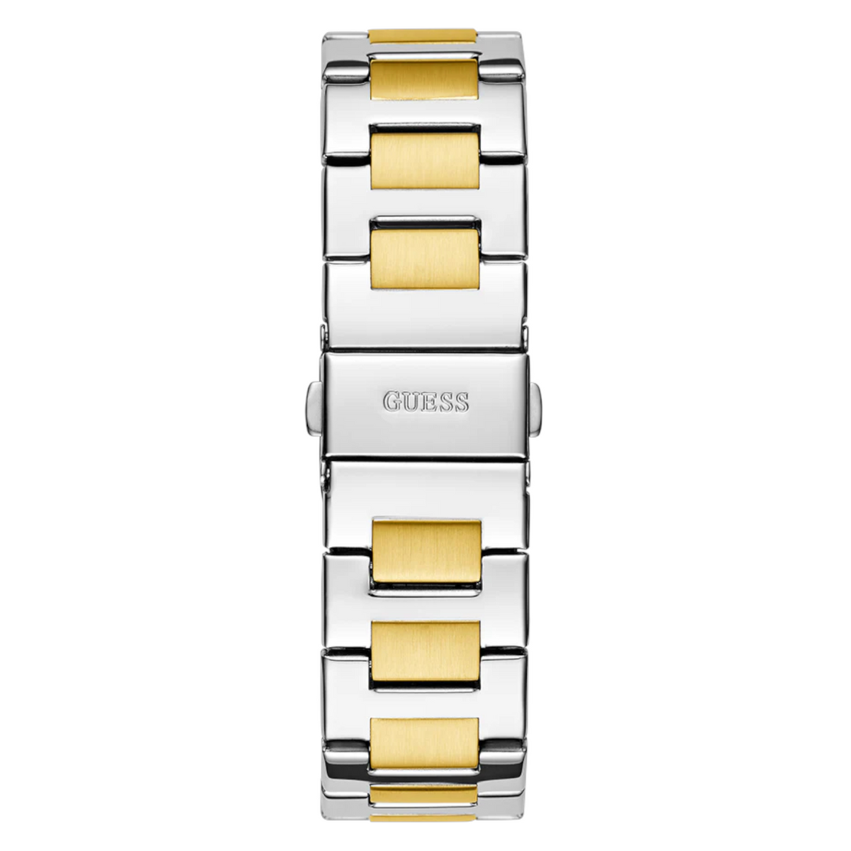Guess Equality GW0769L4 2-Tone Silver Gold Green Dial Multi-function Watch