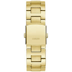 Guess Equity GW0703G2 Gold Tone Green Dial Fluted Bezel Watch