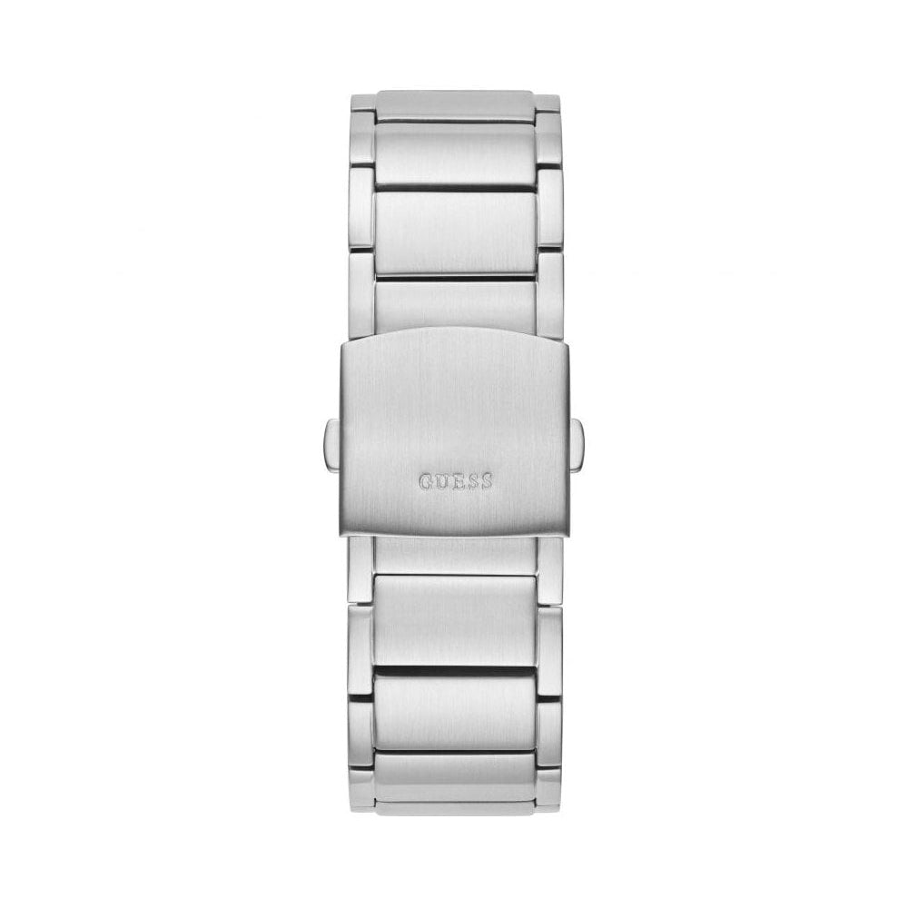 Guess Exposure GW0324G1 Silver Stainless Steel Blue Skeleton Dial Watch