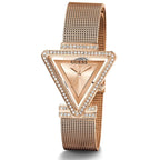 Guess Fame GW0508L3 Rose Gold Triangle Case Mesh Bracelet Watch