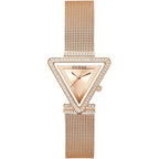 Guess Fame GW0508L3 Rose Gold Triangle Case Mesh Bracelet Watch