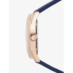 Guess G-Twist W0911L6 Rose Gold Stainless Steel Blue Silicone Ladies Watch