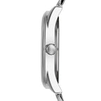 ساعة يد فضية اللون Guess G-Twist W1082L1 مينا بشعار متشابك
