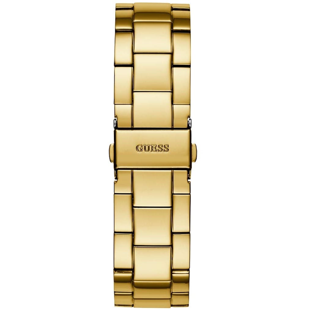 Guess G-Twist W1082L2 Gold Tone Interlocking Logo Dial Watch