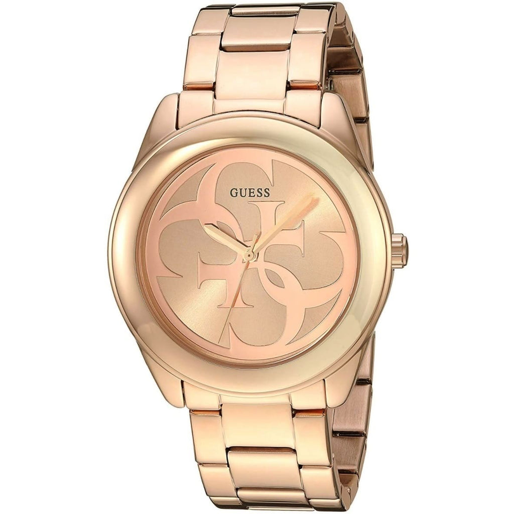 Guess G-Twist W1082L3 Rose Gold Interlocking Logo Dial Watch