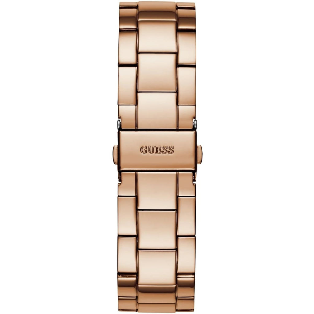 Guess G-Twist W1082L3 Rose Gold Interlocking Logo Dial Watch
