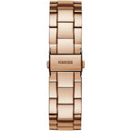 Guess G-Twist W1082L3 Rose Gold Interlocking Logo Dial Watch