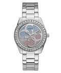 Guess G Twist W1201L1 Silver Stainless Steel Multicolor Glitter Dial Watch