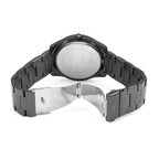Guess G Twist W1201L4 Gunmetal Stainless Steel Purple Glitter Dial Watch