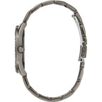 Guess G Twist W1201L4 Gunmetal Stainless Steel Purple Glitter Dial Watch