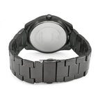 Guess G Twist W1201L4 Gunmetal Stainless Steel Purple Glitter Dial Watch
