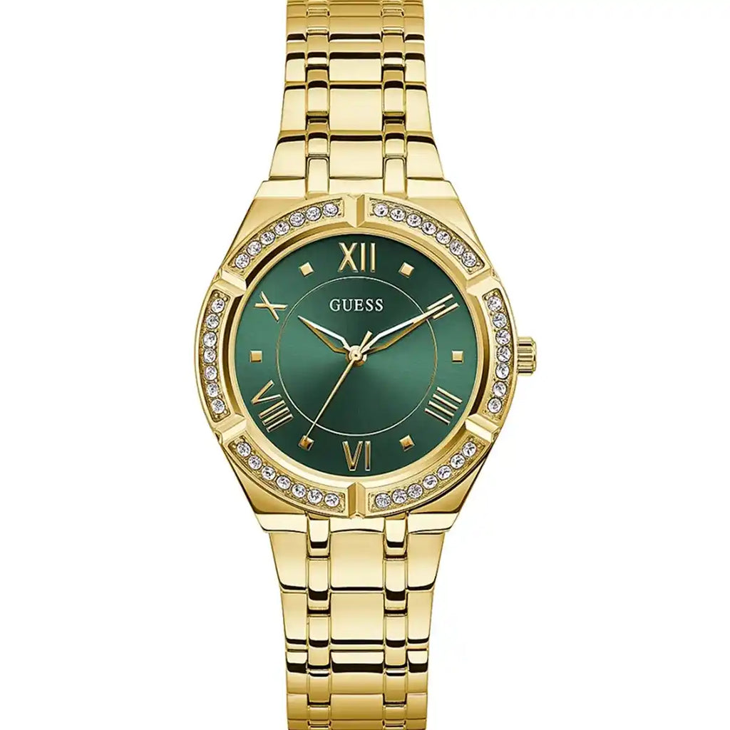 Guess Cosmo GW0033L8 Gold & Green Ladies Watch