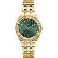 Guess Cosmo GW0033L8 Gold & Green Ladies Watch