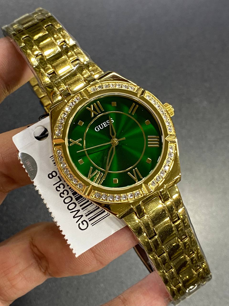 Guess Cosmo GW0033L8 Gold & Green Ladies Watch