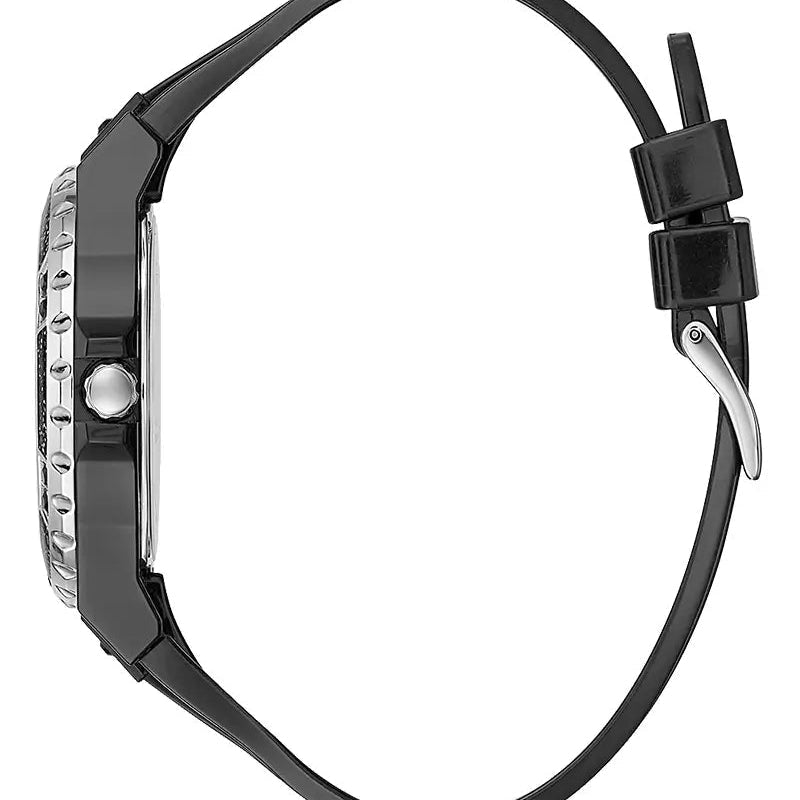 Guess Limelight GW0041L5 Multi-Function Black Crystal Men's Black Rubber Watch