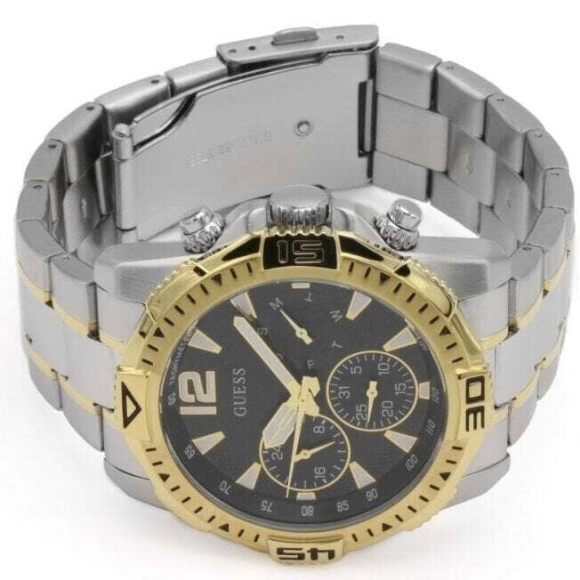 Guess Commander GW0056G4 Two-Tone Black Dial Watch