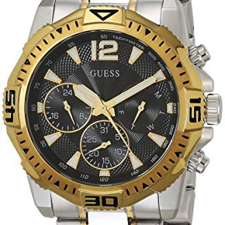 Guess Commander GW0056G4 Two-Tone Black Dial Watch