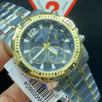 Guess Commander GW0056G4 Two-Tone Black Dial Watch
