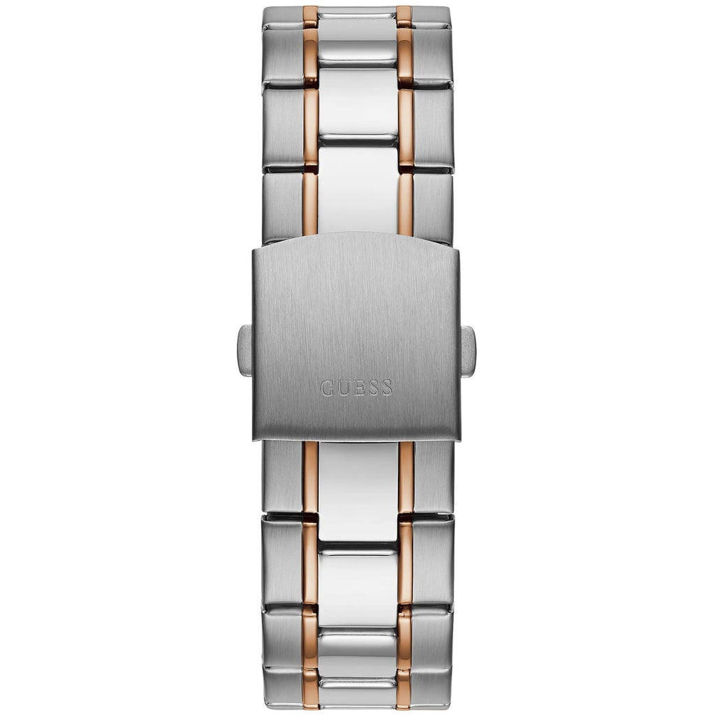 Guess Commander GW0056G5 Two-Tone Rose Gold & Silver Blue Dial Men's Watch