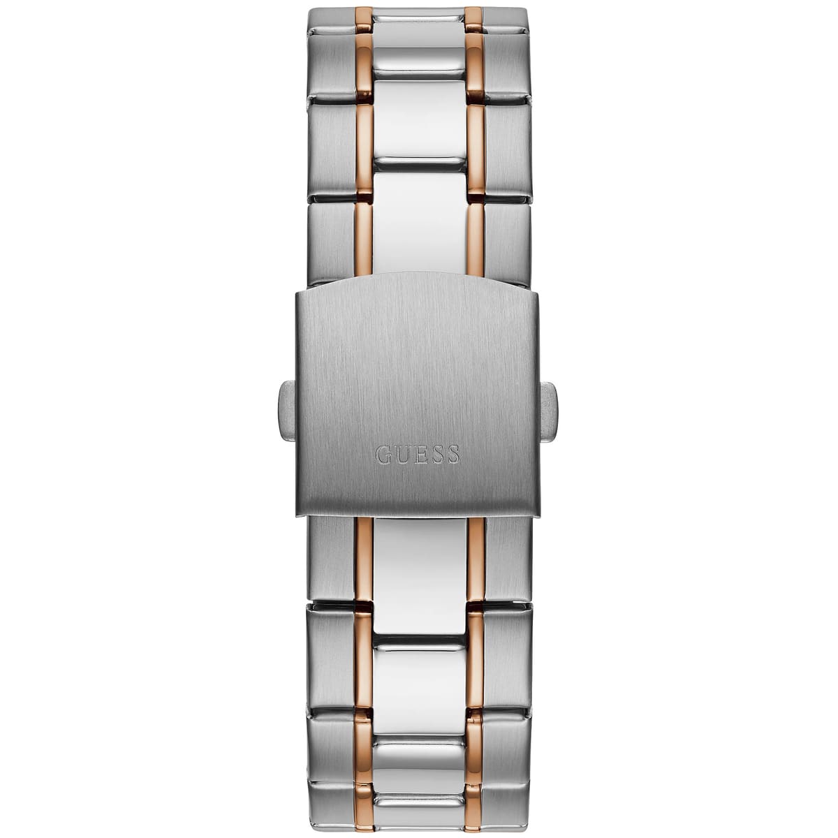 Guess Commander GW0056G5 Two-Tone Rose Gold & Silver Blue Dial Men's Watch