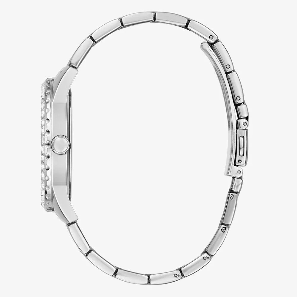 Guess Sparkler GW0111L1 Silver Crystal Baguette Ladies Watch