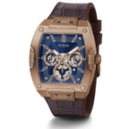 Guess Phoenix GW0202G2 Rose Gold & Brown Leather Watch