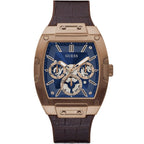 Guess Phoenix GW0202G2 Rose Gold & Brown Leather Watch