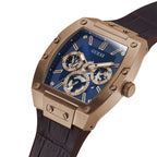Guess Phoenix GW0202G2 Rose Gold & Brown Leather Watch