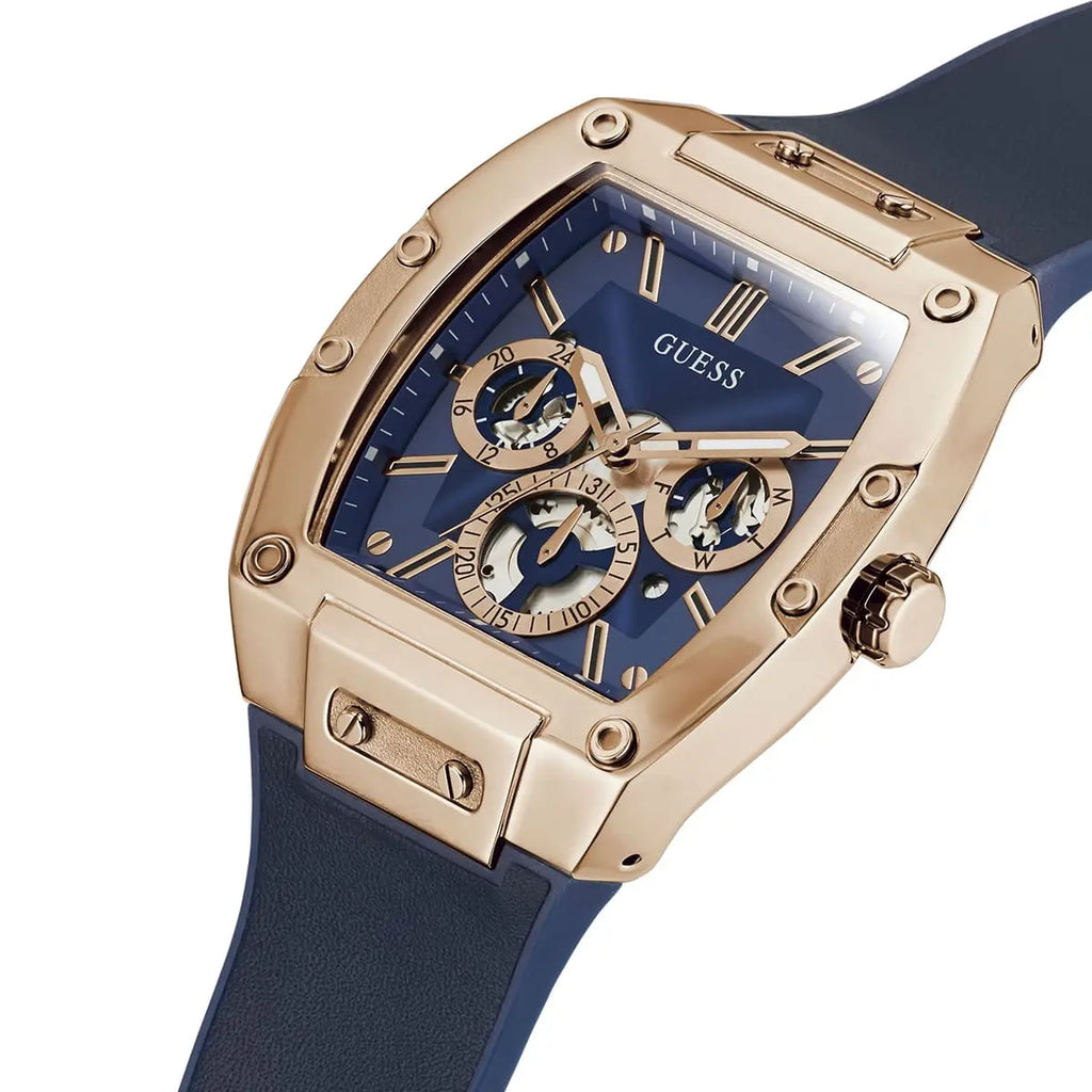 Guess Phoenix GW0202G4 Rose Gold & Blue Men's Watch