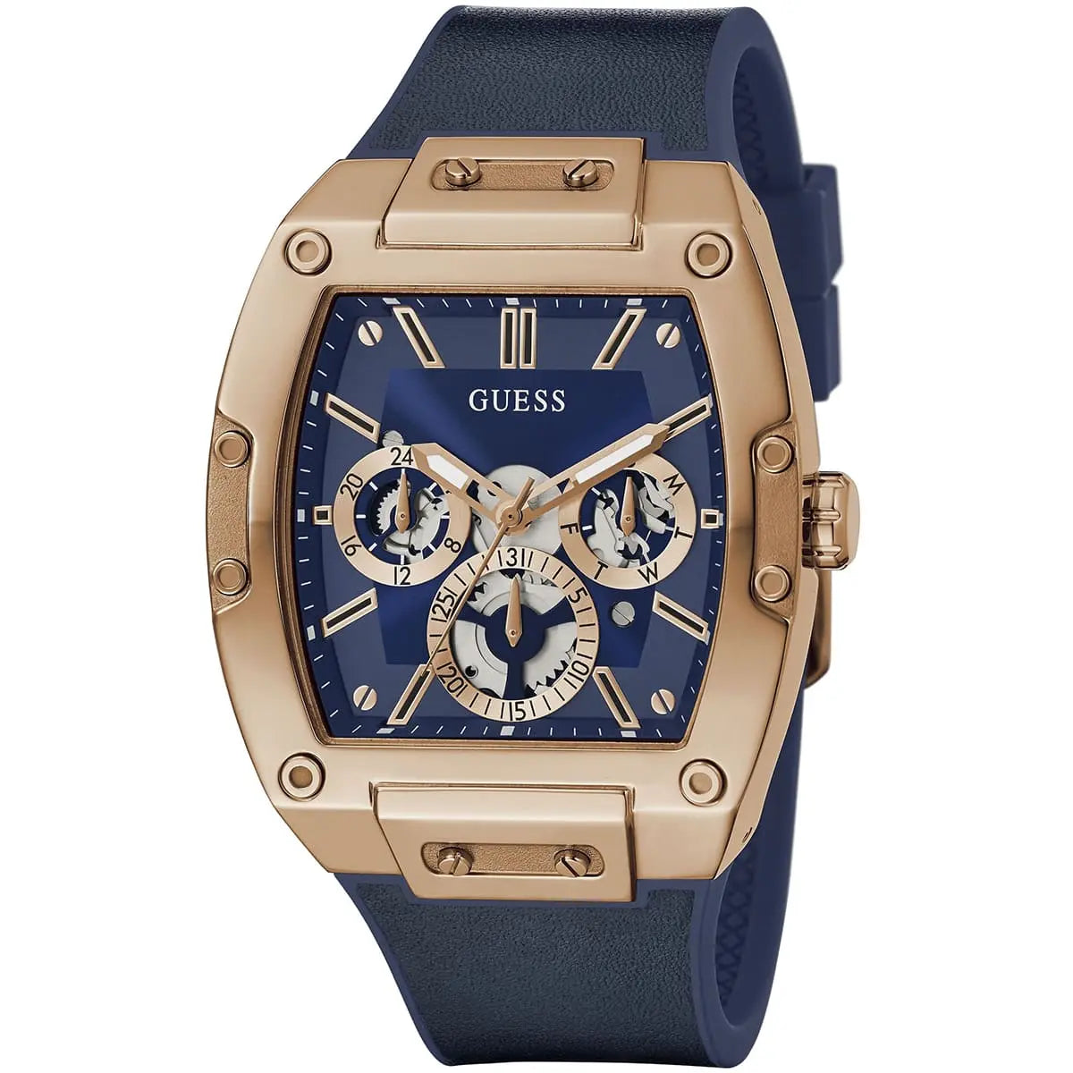 Guess Phoenix GW0202G4 Rose Gold & Blue Men's Watch